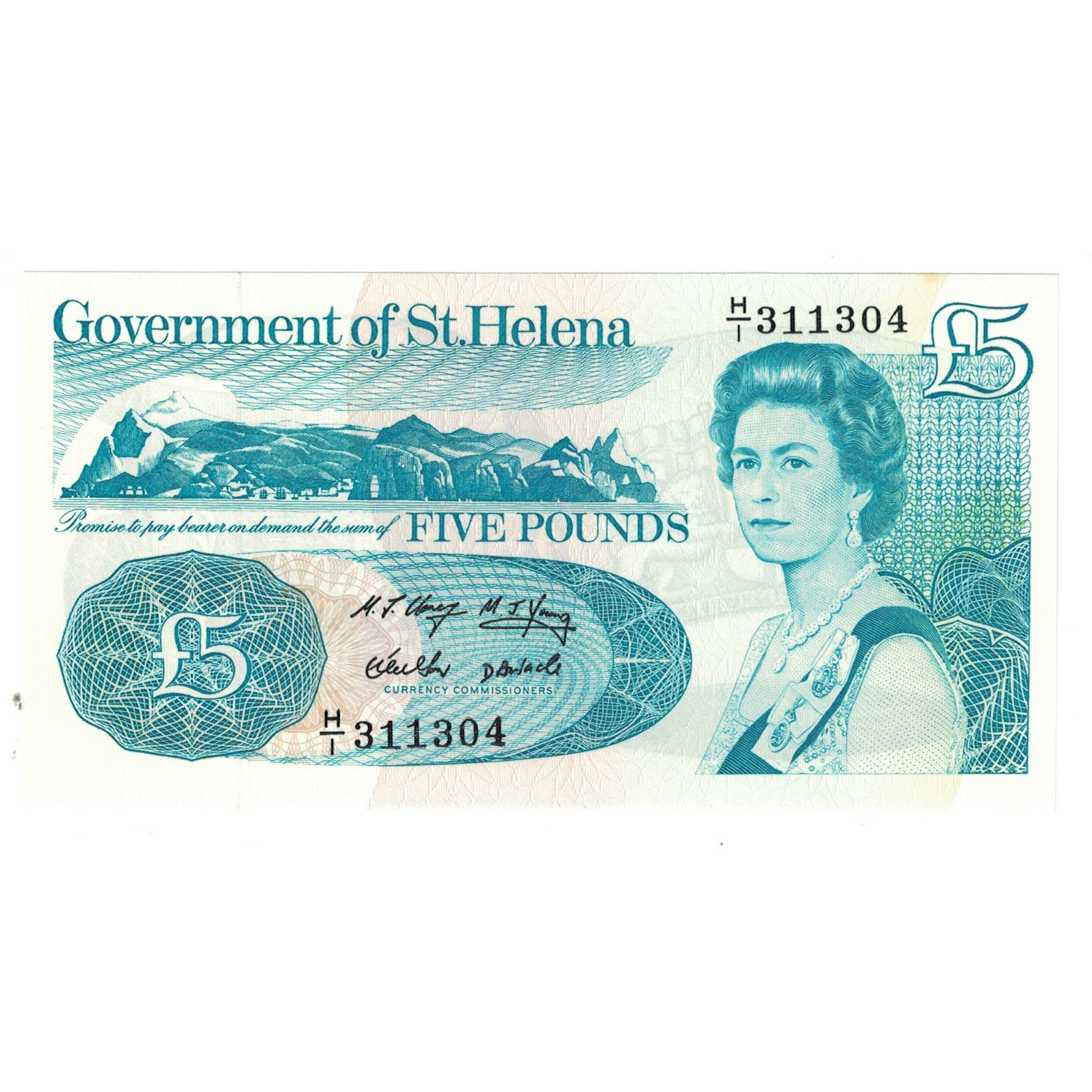 Billet, Saint Helena, 5 Pounds, KM:11a, NEUF