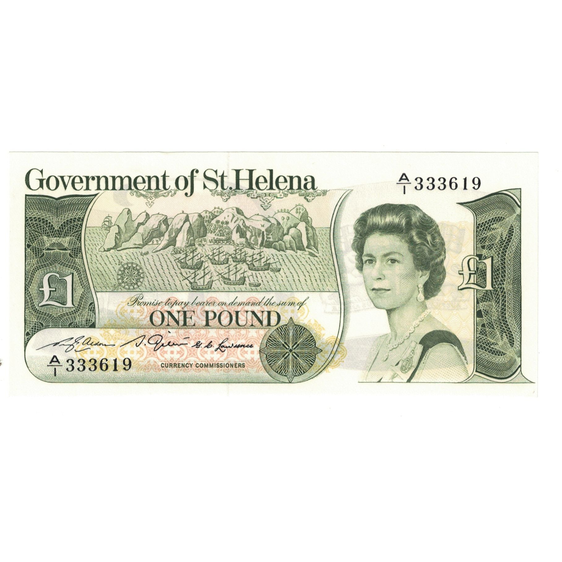 Banknote, Saint Helena, 1 Pound, KM:9a, UNC(65-70)