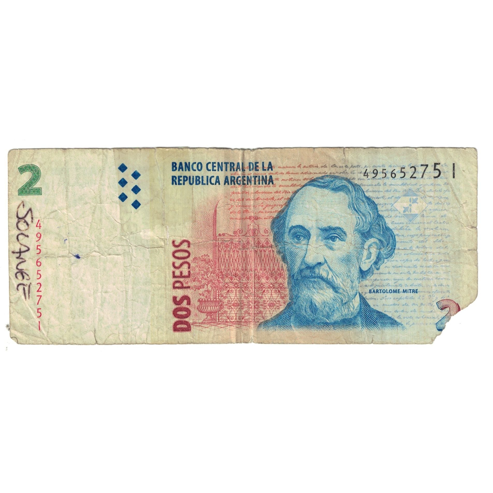 Banknote, Argentina, 2 Pesos, KM:346, F(12-15)