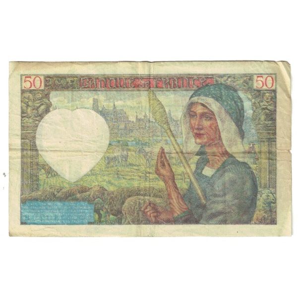 Frankrijk, 50 Francs, Jacques Coeur, 1941, G.78, TB, Fayette:19.1, KM:93