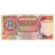 Banknote, Uganda, 200 Shillings, 1998, KM:32b, UNC(65-70)
