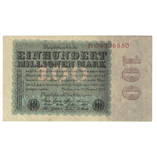 Banknote, Germany, 100 Millionen Mark, 1923, 1923-08-22, KM:107a, EF(40-45)