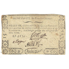 France, 15 Sous, PONT-DU-CHATEAU, VF(20-25)