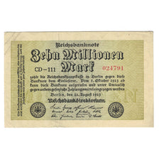 Banknote, Germany, 10 Millionen Mark, 1923, 1923-08-22, KM:106b, EF(40-45)