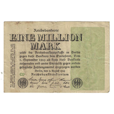 Banknote, Germany, 1 Million Mark, 1923, 1923-08-09, KM:102d, VF(20-25)