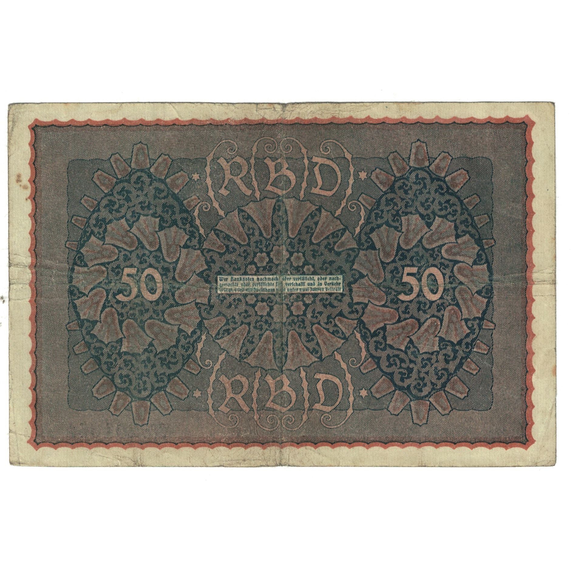Billete, 50 Mark, 1919, Alemania, 1919-06-24, KM:66, BC