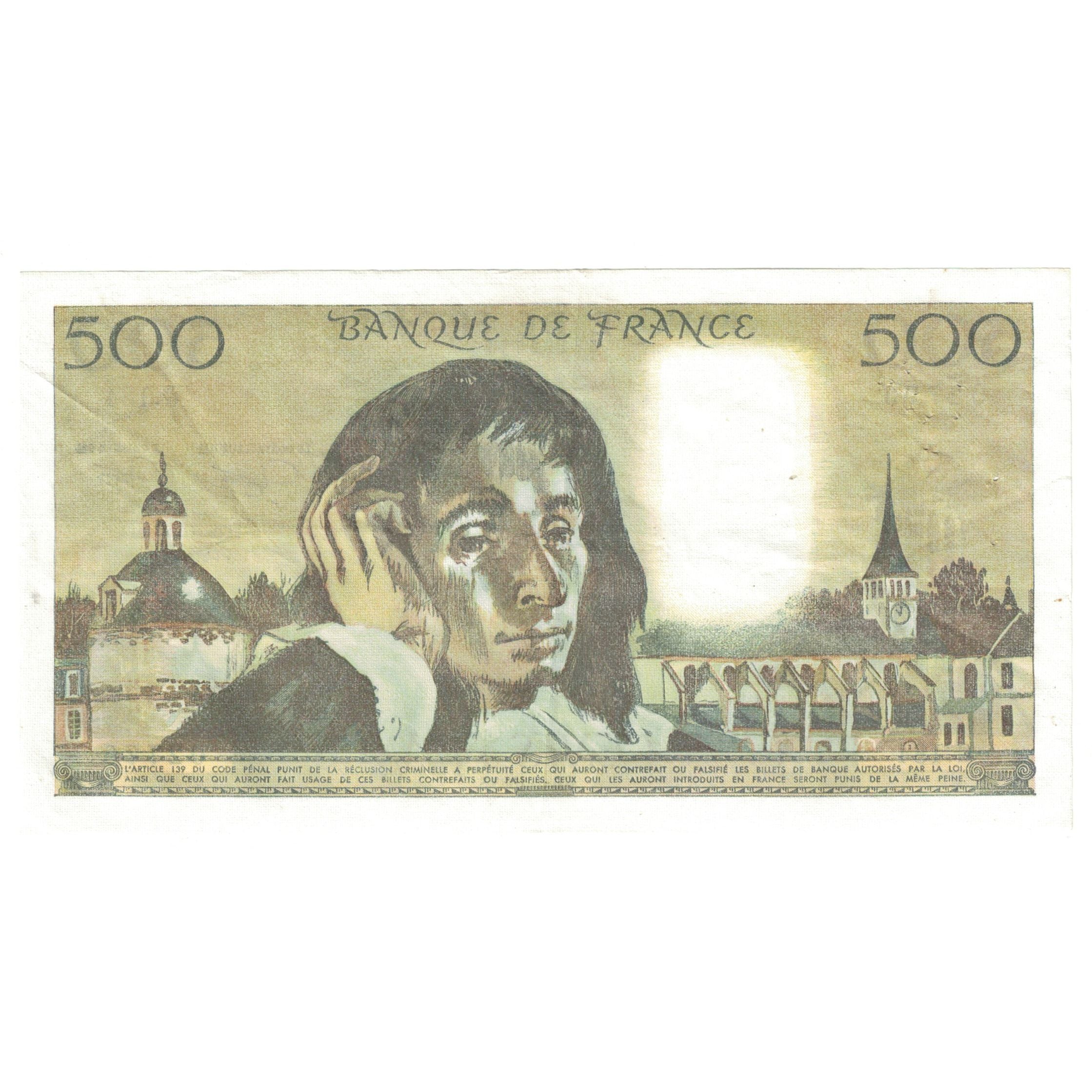 Francia, 500 Francs, Pascal, 1983, G.184 02776, SPL-, Fayette:71.28, KM:156e