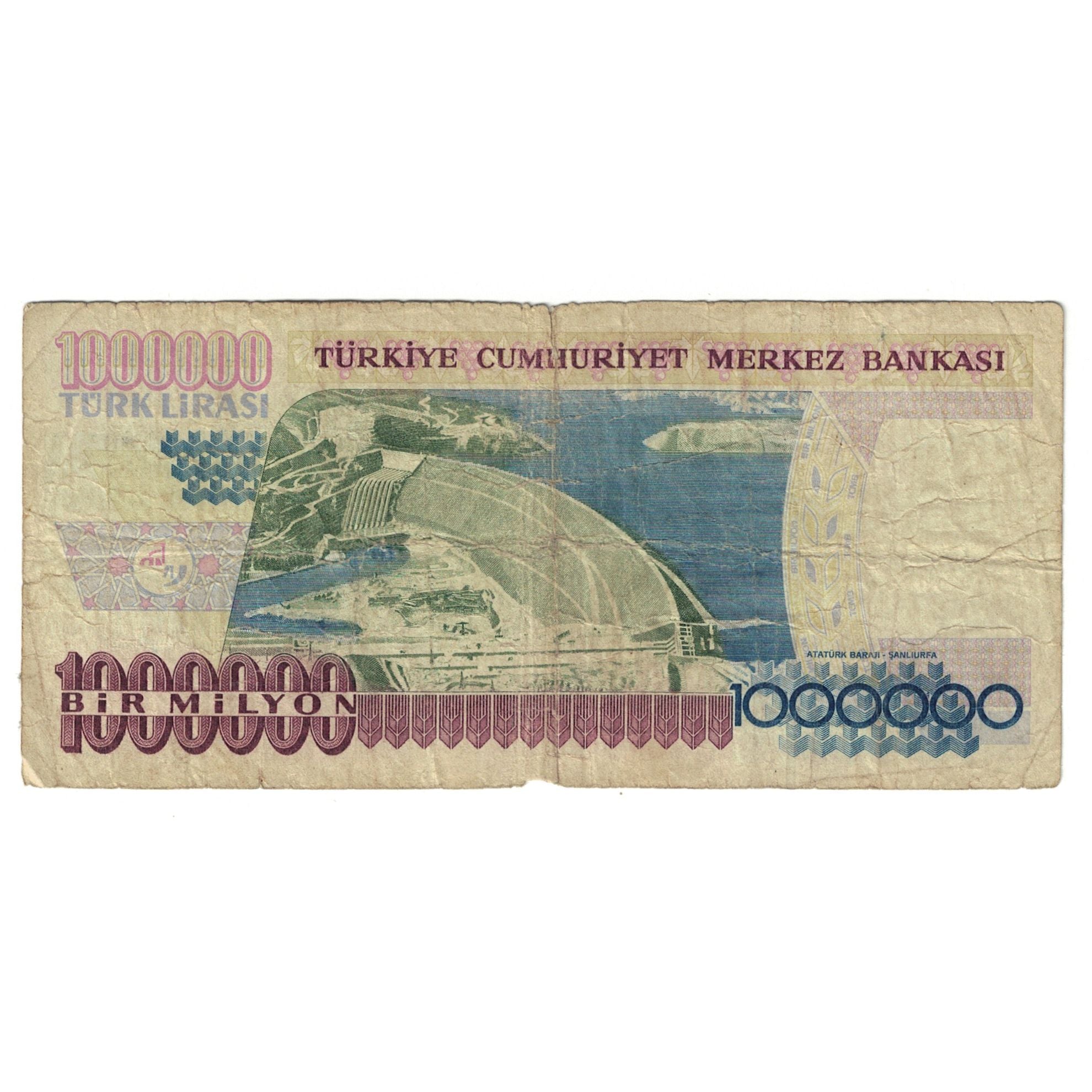 Banknote, Turkey, 1,000,000 Lira, KM:213, F(12-15)