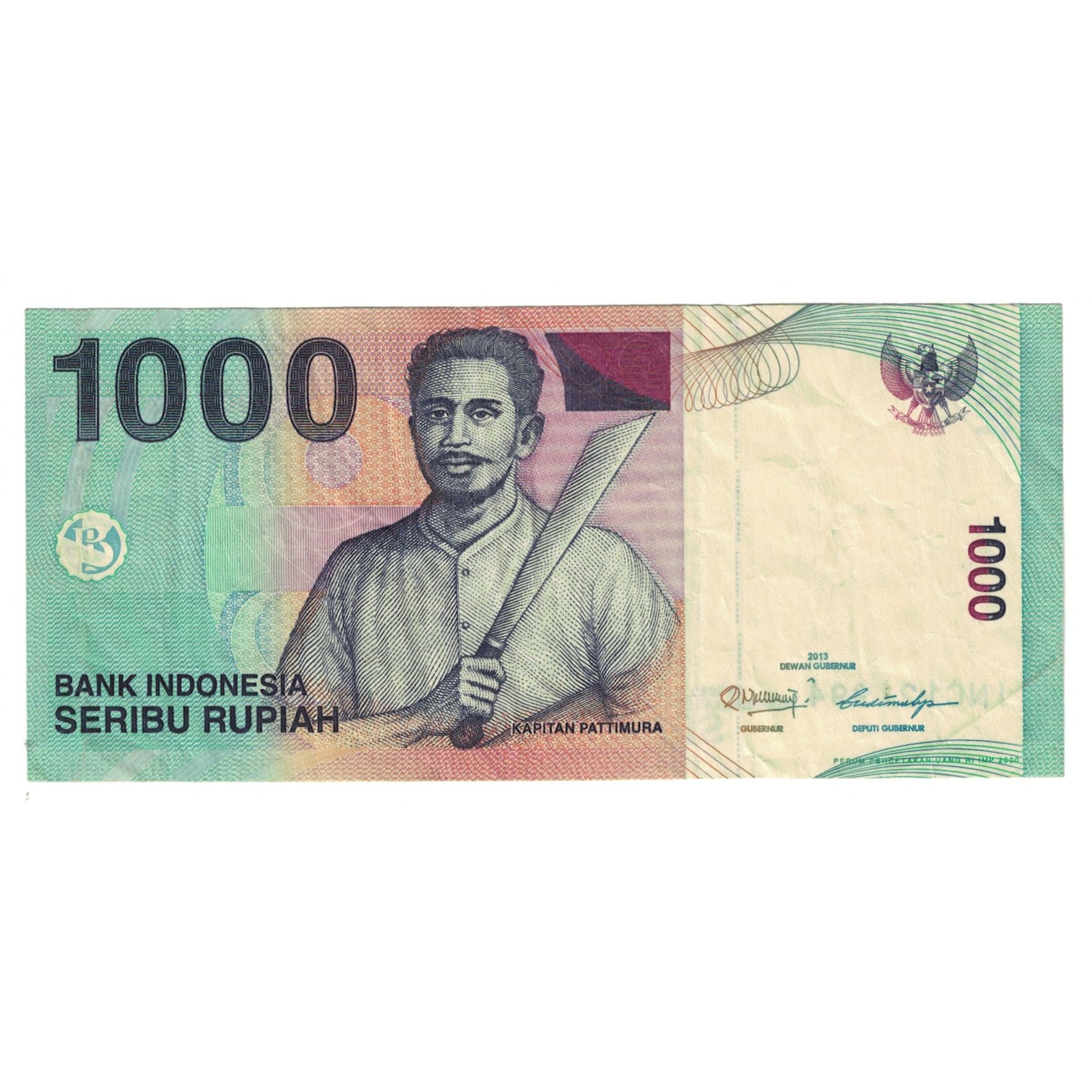 Banknote, Indonesia, 1000 Rupiah, 2013, KM:141a, EF(40-45)