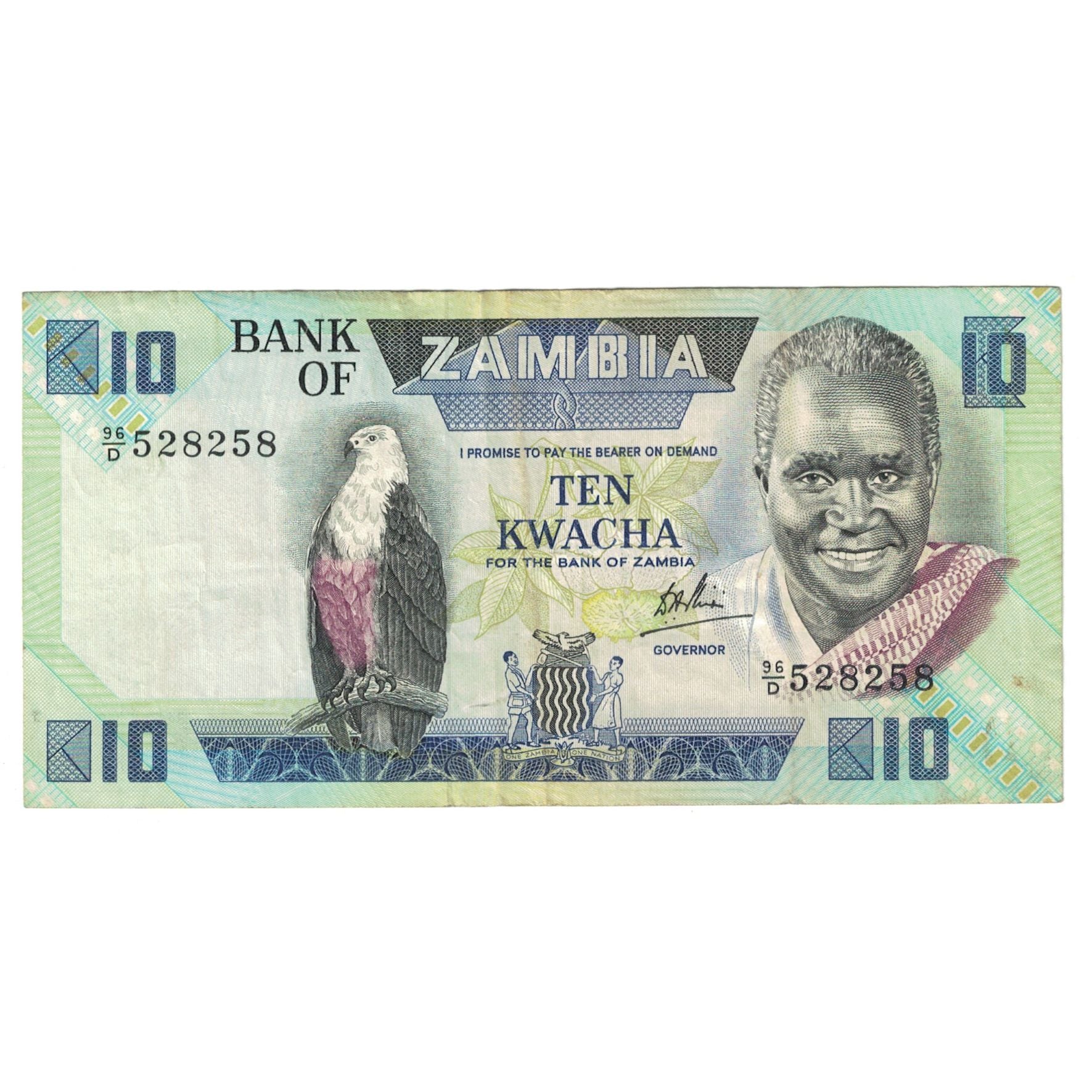 Banknote, Zambia, 10 Kwacha, KM:26e, EF(40-45)