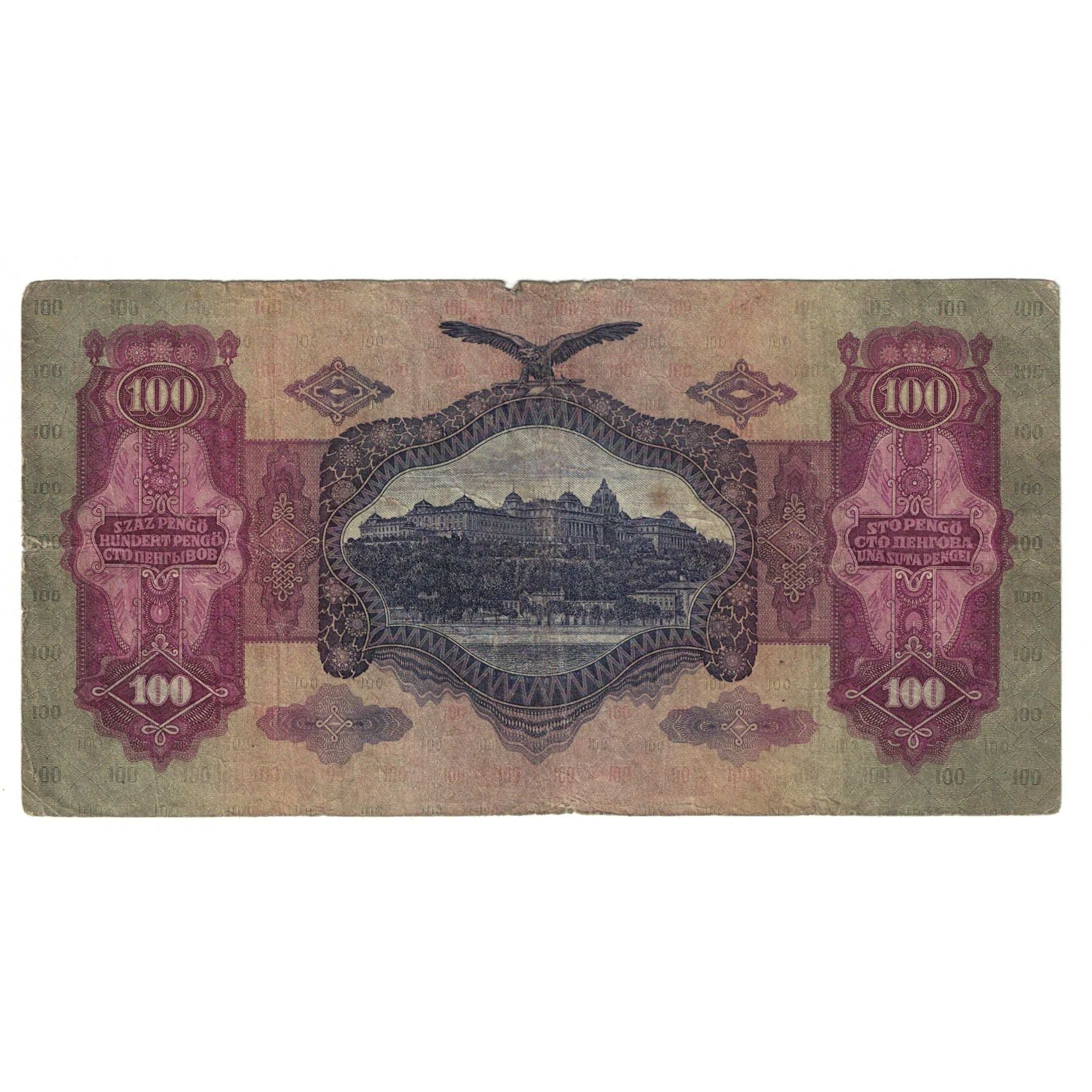 Banknote, Hungary, 100 Pengö, 1930, 1930-07-01, KM:112, VF(30-35)