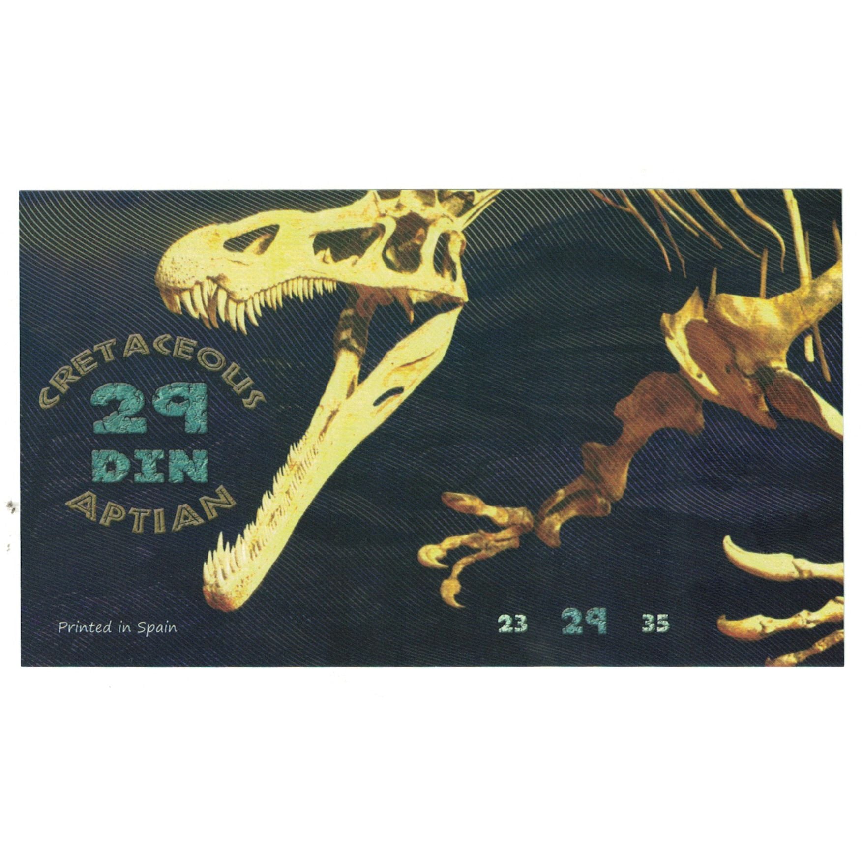 Banknot, Hiszpania, Tourist Banknote, 2015, Undated, JURASSIC BANK 29 DIN