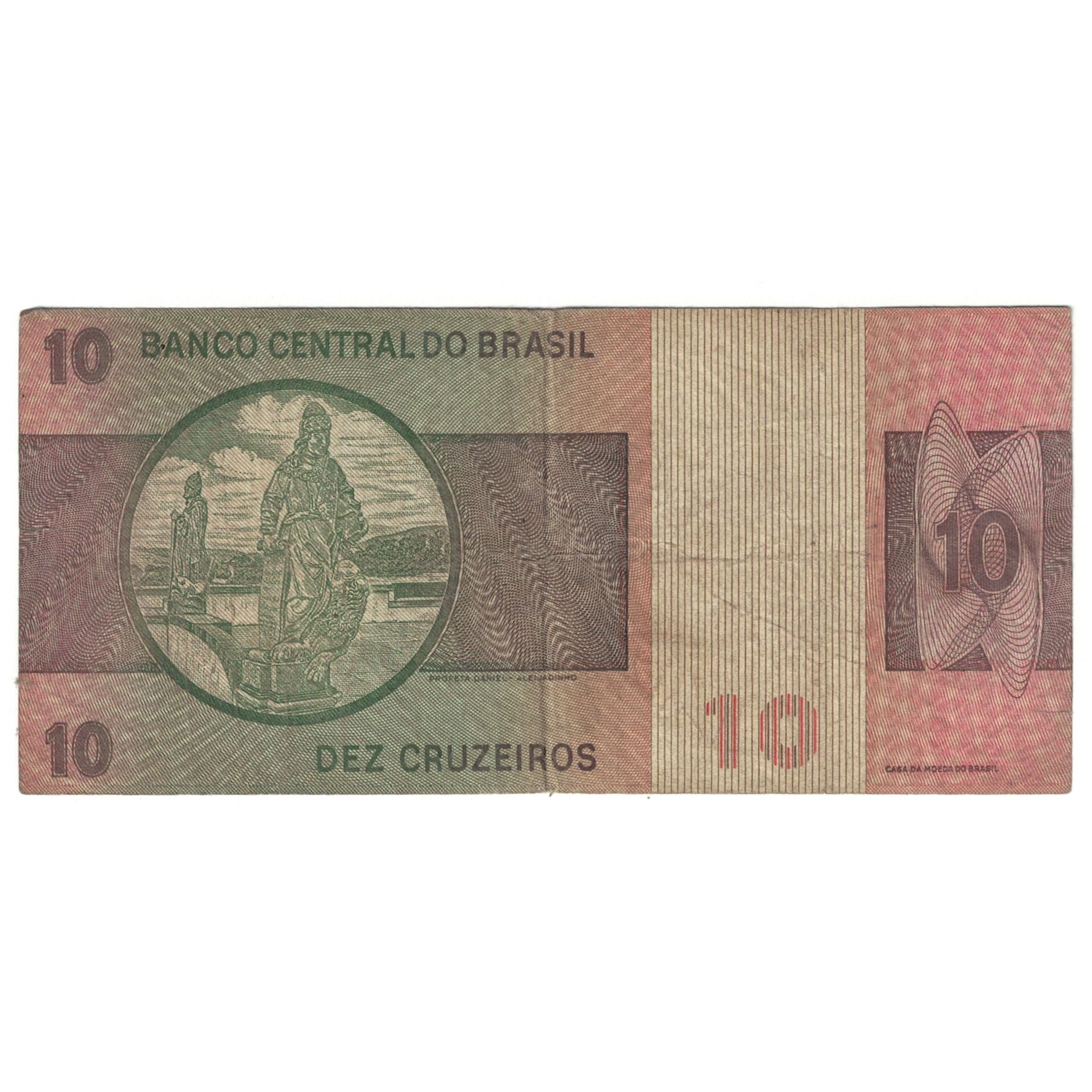 Banknote, Brazil, 10 Cruzeiros, KM:193c, VF(20-25)