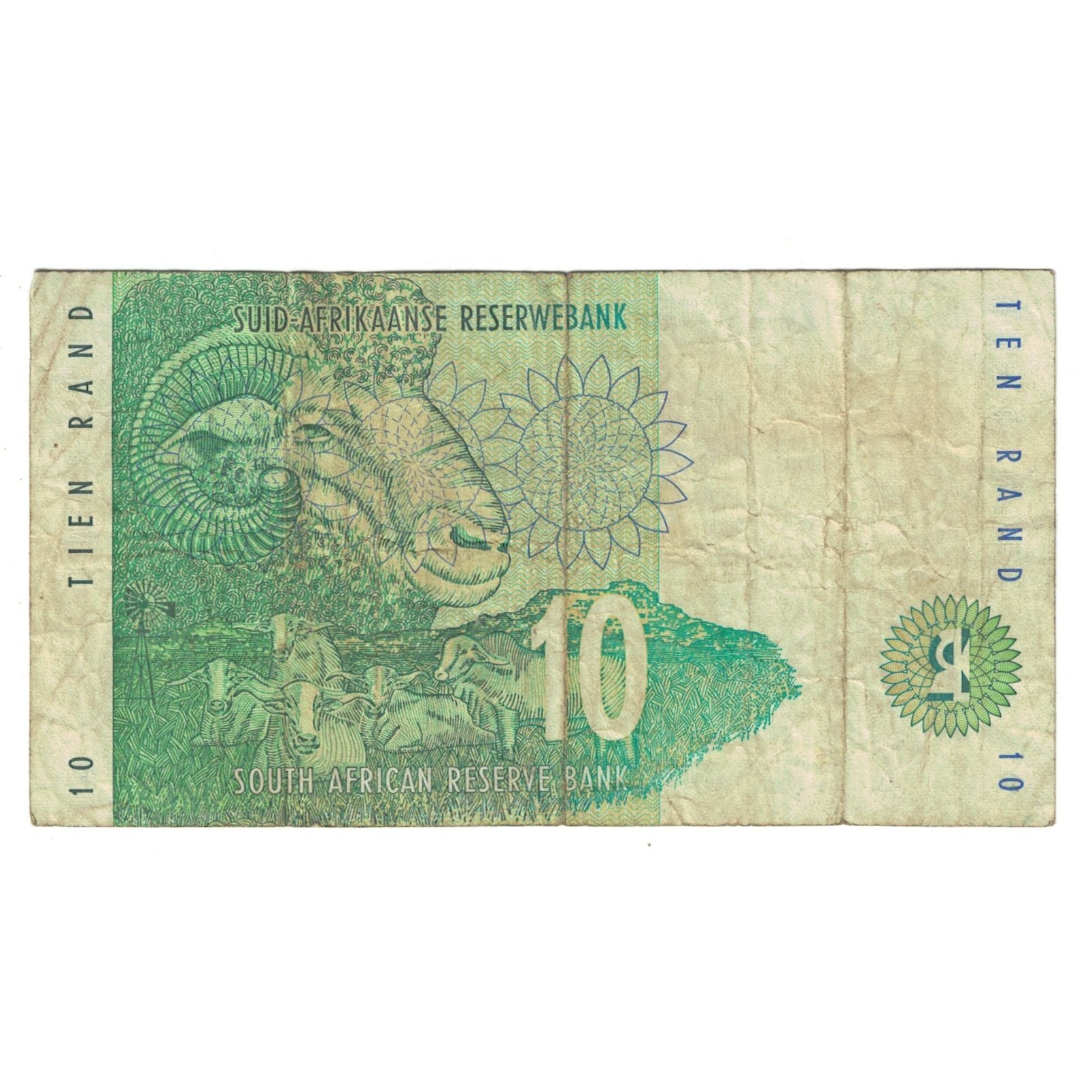 Banknote, South Africa, 10 Rand, KM:128a, VF(20-25)