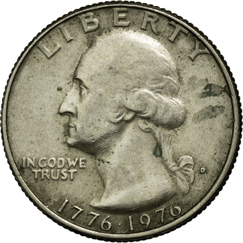 Coin, United States, Washington Quarter, Quarter, 1976, U.S. Mint, Denver