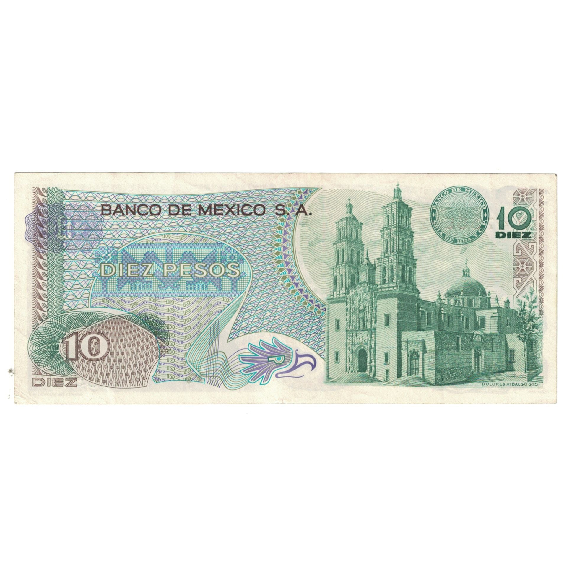 Banknot, Mexico, 10 Pesos, 1977, 1977-02-18, KM:63i, EF(40-45)