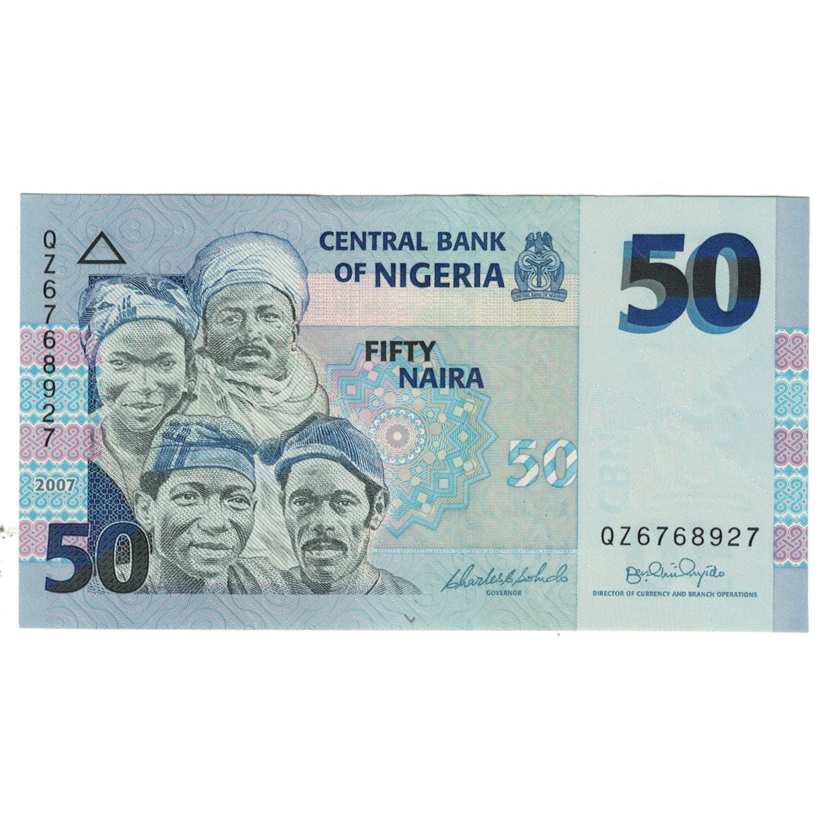 Banknote, Nigeria, 50 Naira, 2007, KM:40b, UNC(65-70)