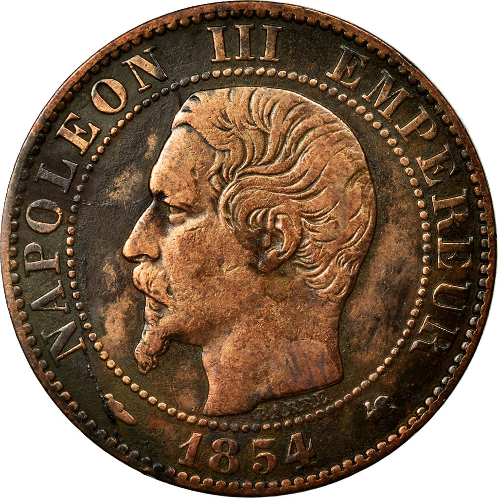 Moneta, Francia, Napoleon III, Napoléon III, 5 Centimes, 1854, Bordeaux, MB+