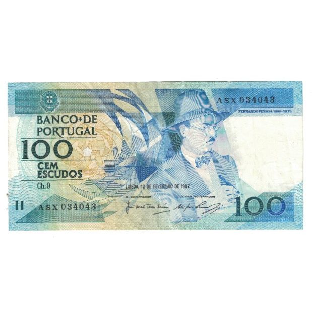 Banknote, Portugal, 100 Escudos, 1987, 1987-02-12, KM:179b, EF(40-45)