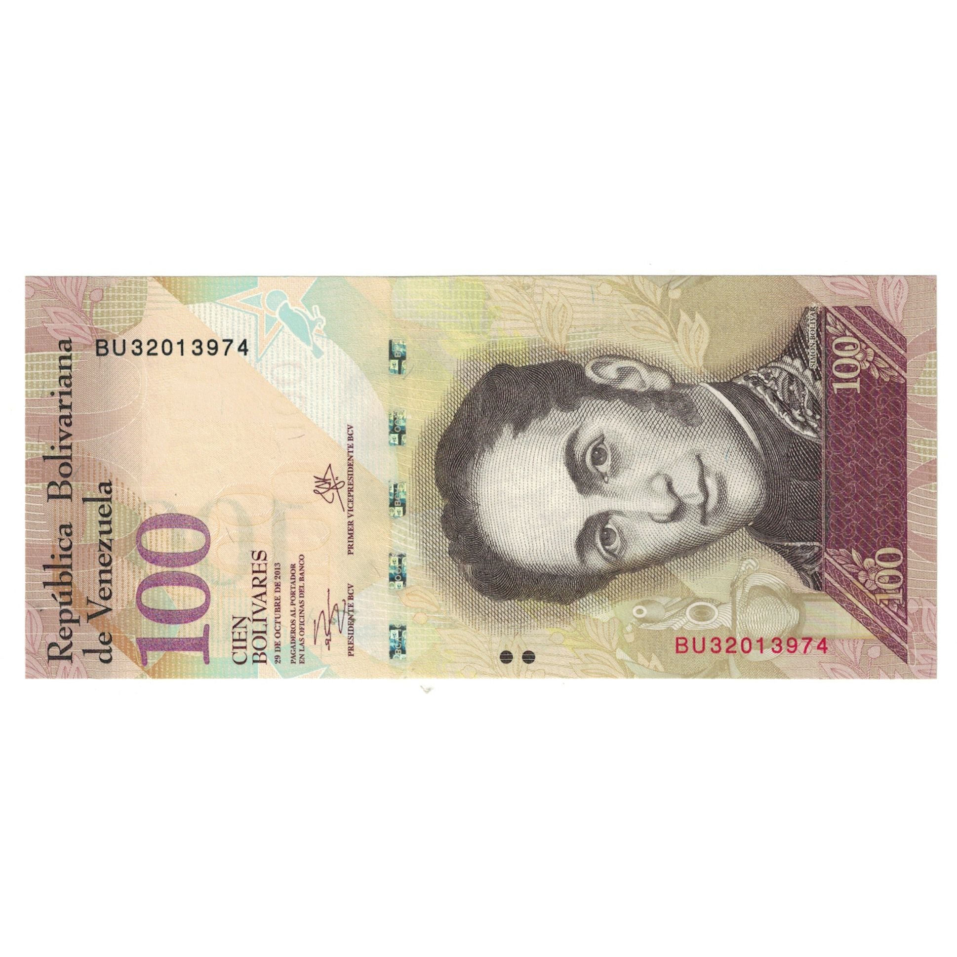 Banknote, Venezuela, 100 Bolivares, 2013, 2013-10-29, KM:93a, UNC(63)