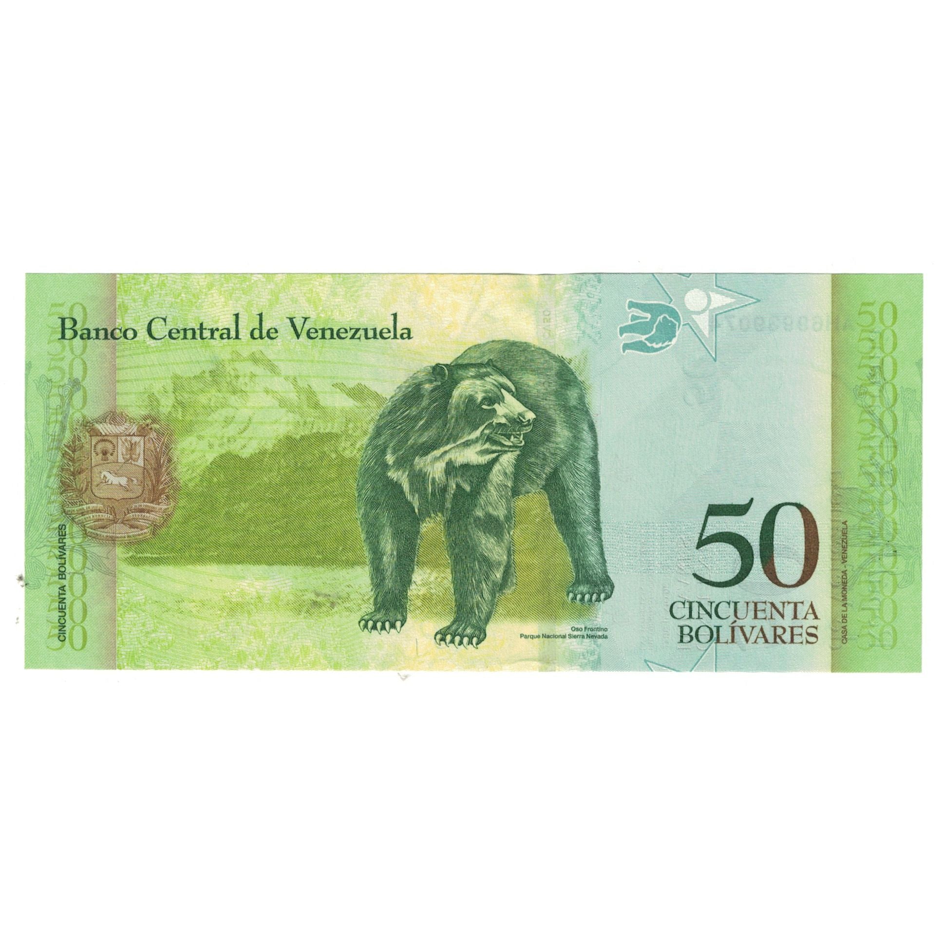 Banknote, Venezuela, 50 Bolivares, 2015, 2015-11-05, UNC(65-70)