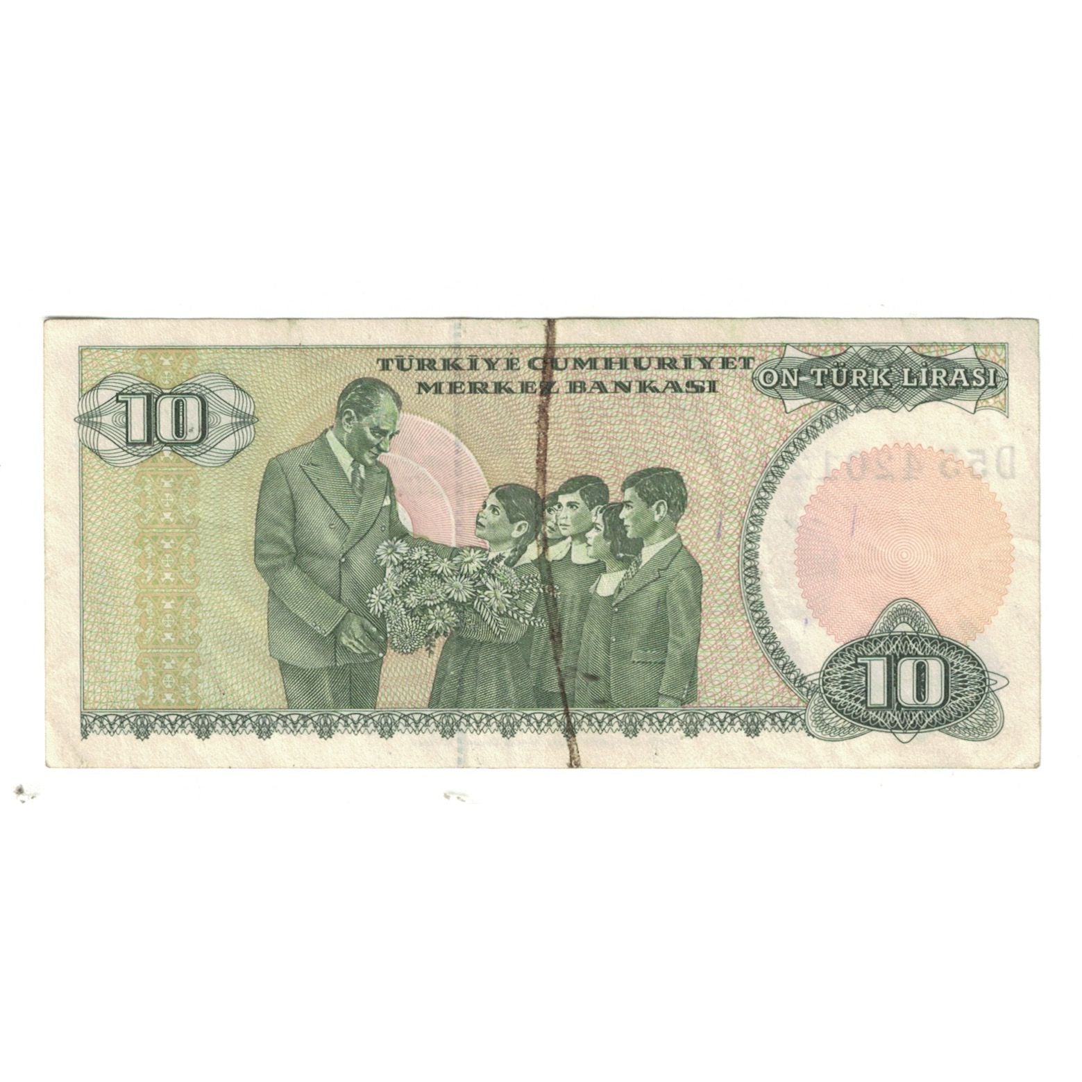 Banknote, Turkey, 10 Lira, KM:192, EF(40-45)