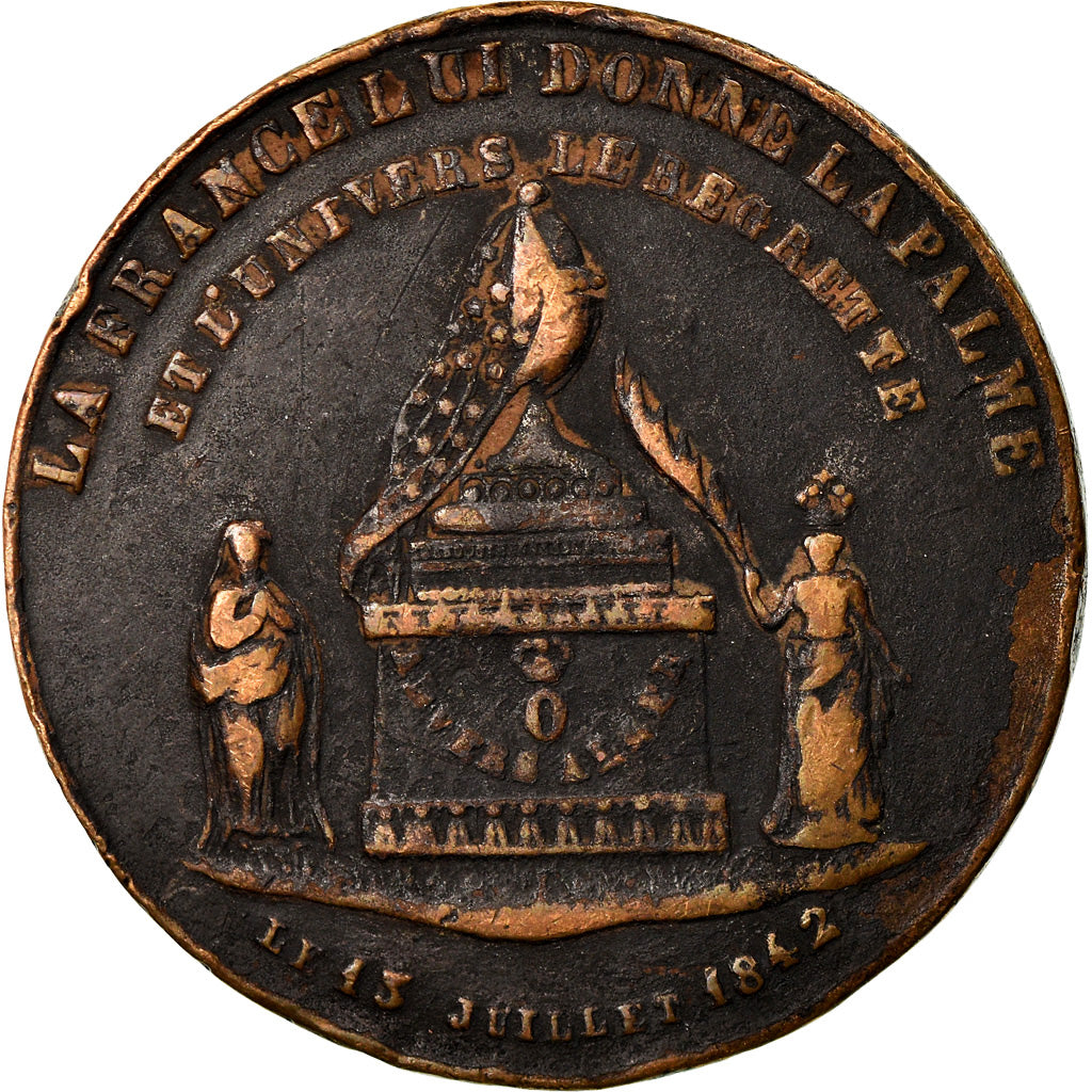 France, Médaille, Mort de Ferdinand Philippe, Duc d'Orléans, History, 1842