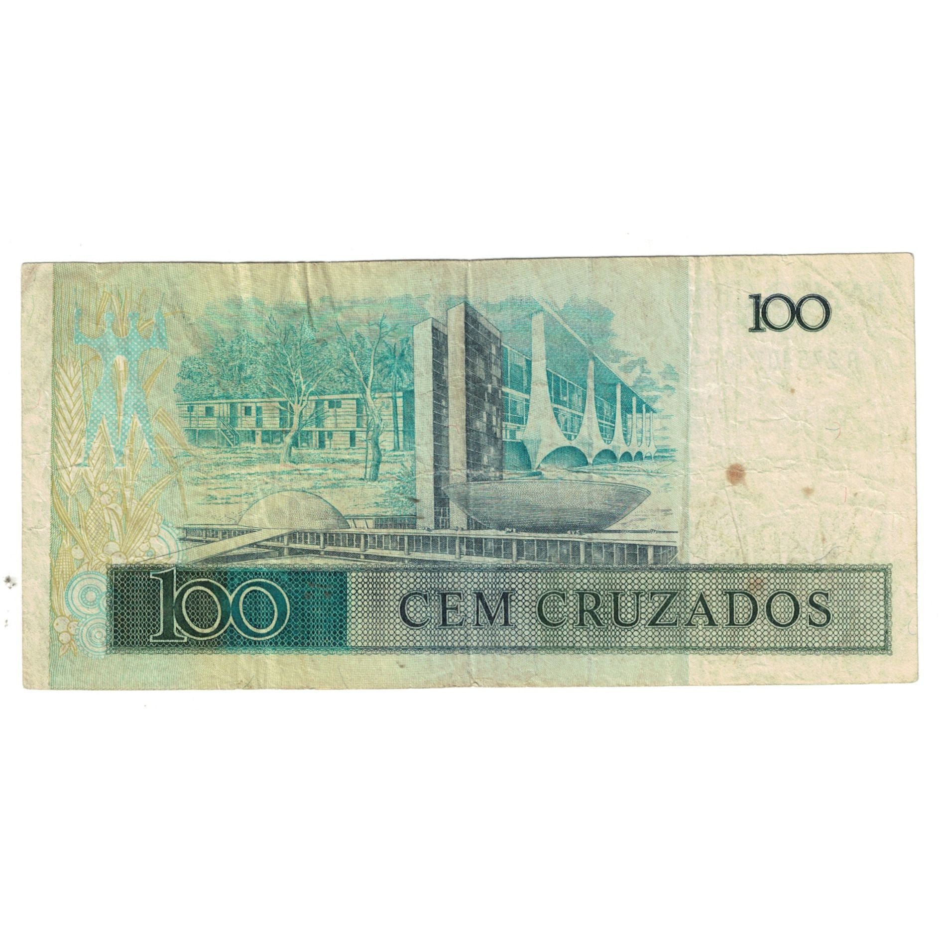Banknote, Brazil, 100 Cruzados, KM:211c, EF(40-45)