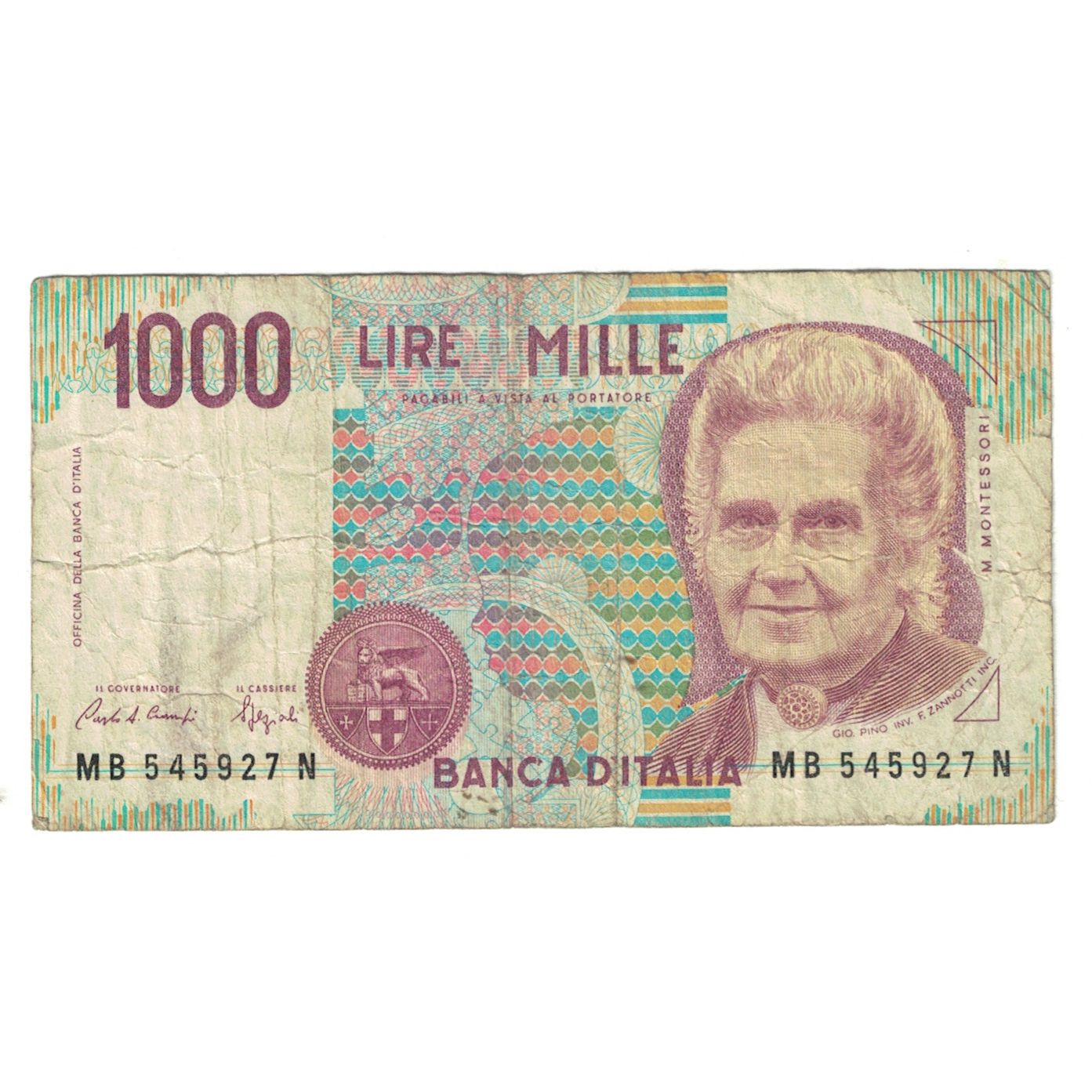 Banknote, Italy, 1000 Lire, 1990, 1990-10-03, KM:114a, VF(20-25)