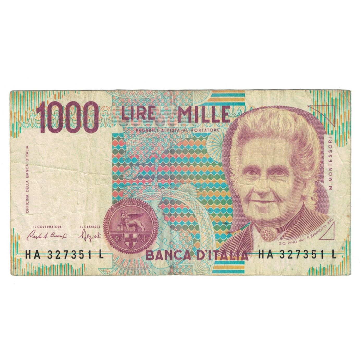 Banknote, Italy, 1000 Lire, 1990, 1990-10-03, KM:114a, VF(20-25)