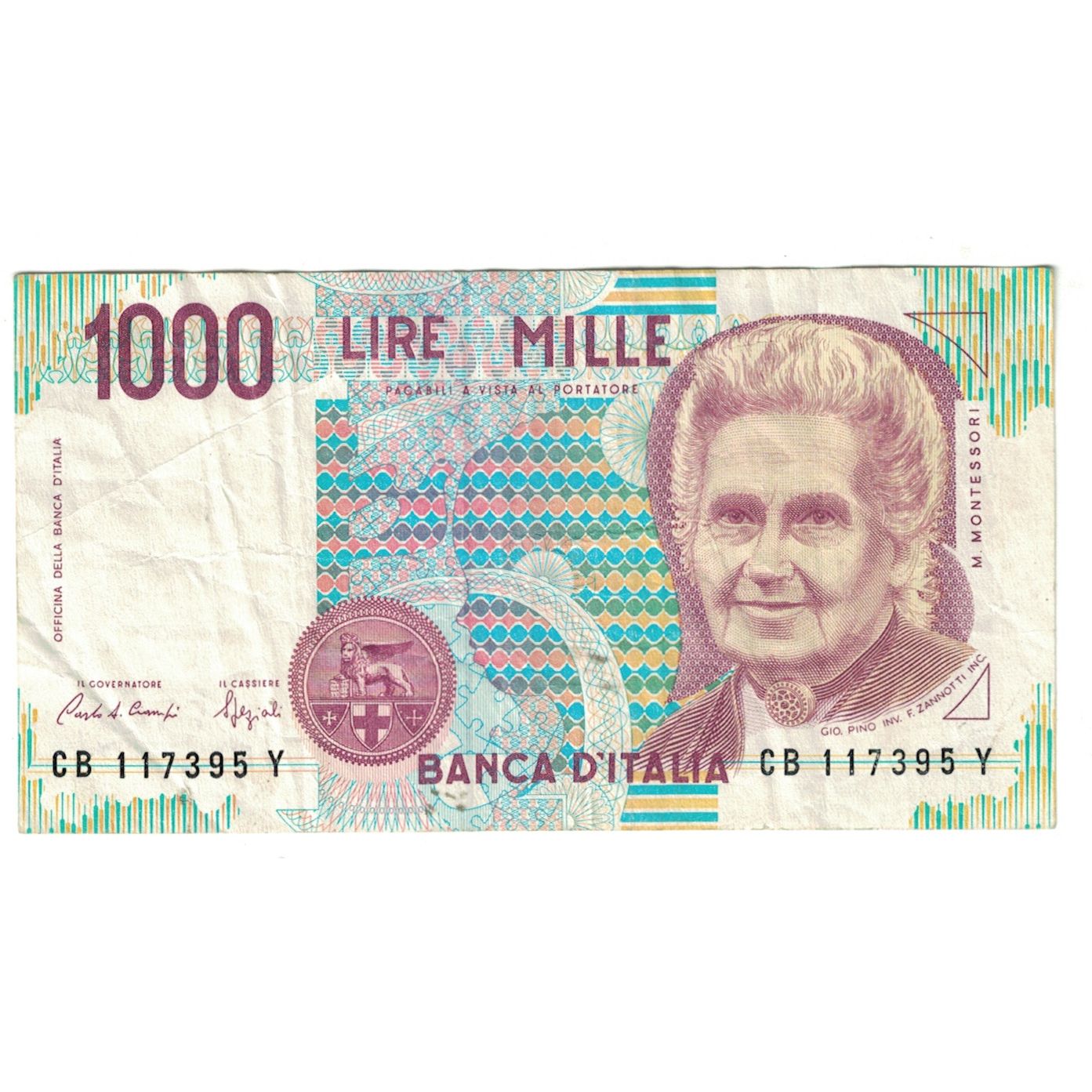 Banknote, Italy, 1000 Lire, 1990, 1990-10-03, KM:114a, EF(40-45)