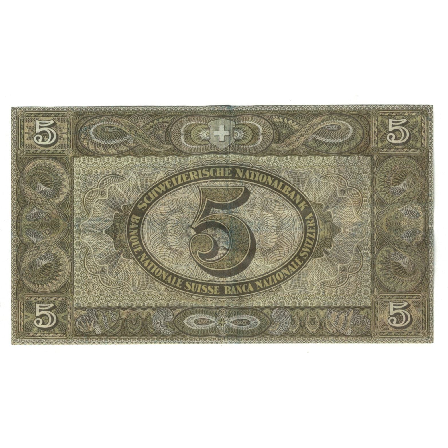 Geldschein, Schweiz, 5 Franken, 1947, 1947-10-16, KM:11m, SS