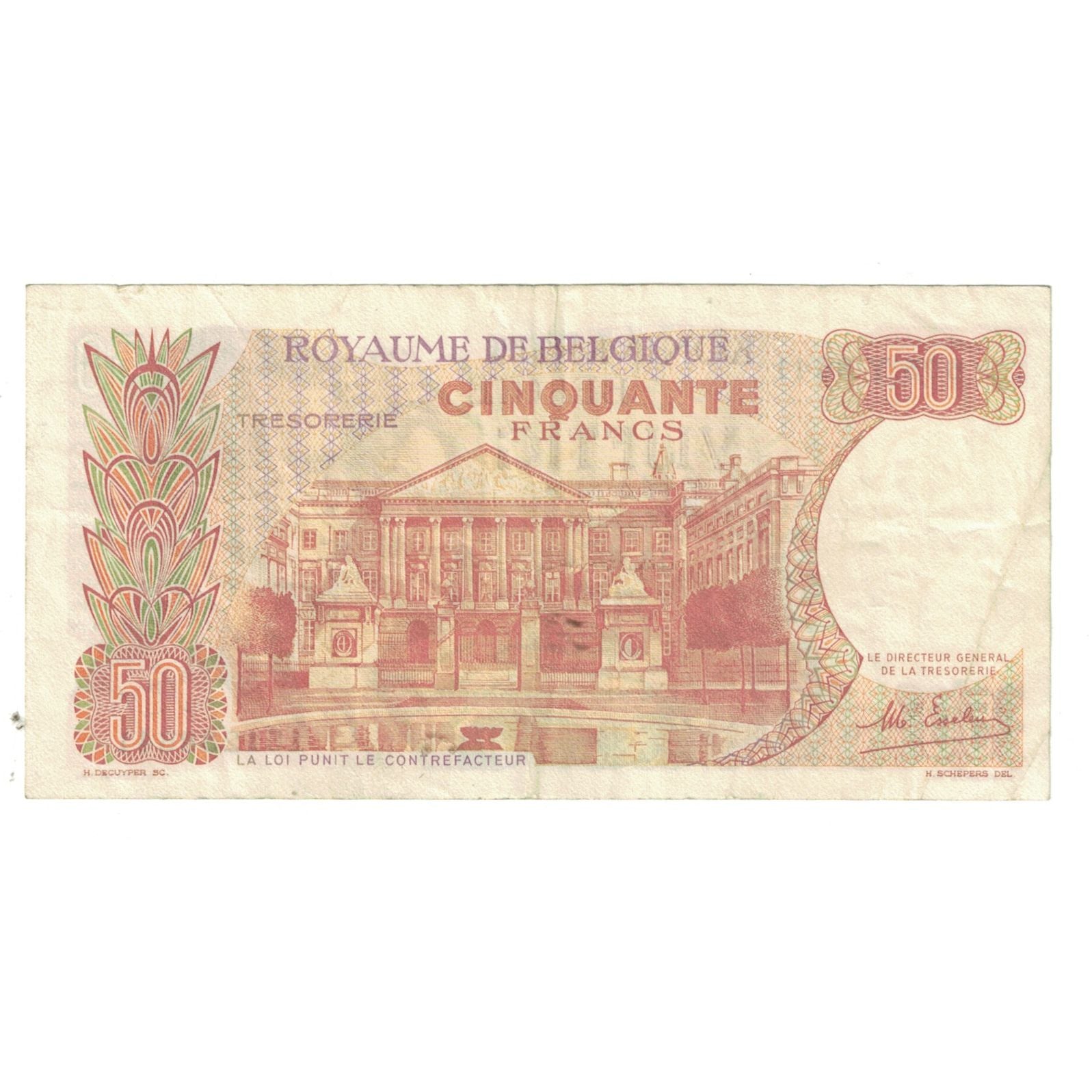 Banknote, Belgium, 50 Francs, 1966, 1966-05-16, KM:139, EF(40-45)