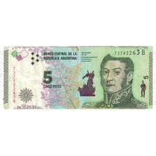 Banknote, Argentina, 5 Pesos, 2015, Undated (2015), KM:359a, EF(40-45)