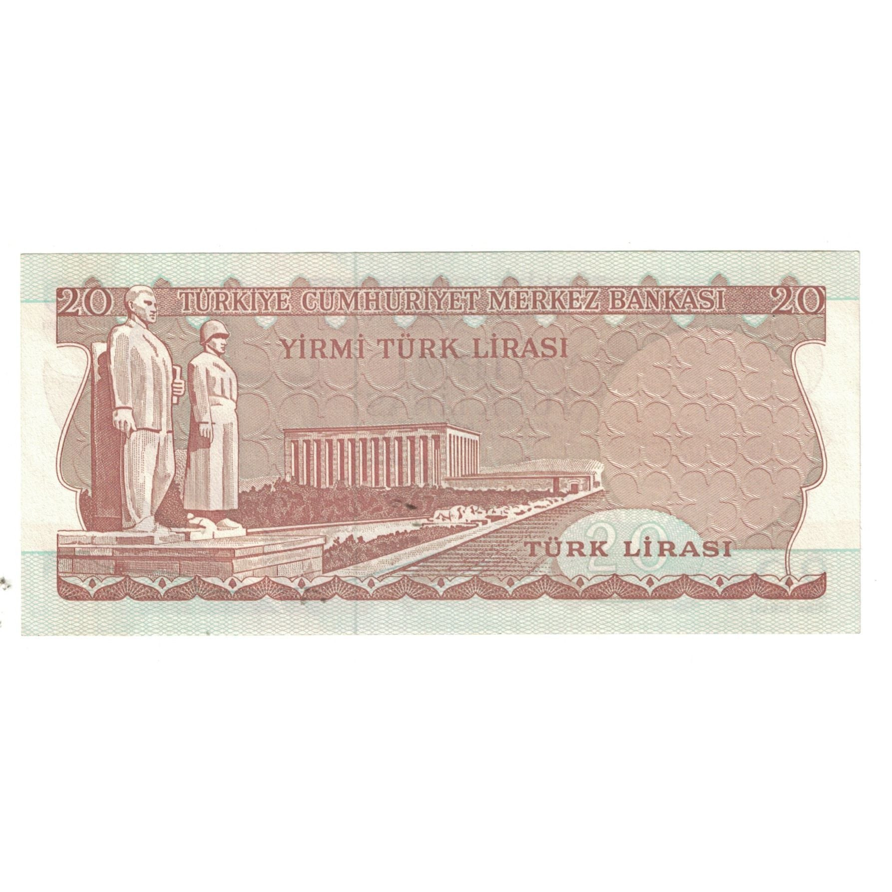 Banknote, Turkey, 20 Lira, 1970, KM:187a, UNC(65-70)
