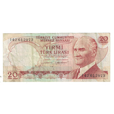 Banknote, Turkey, 20 Lira, 1970, 1970-01-14, KM:187b, VF(20-25)