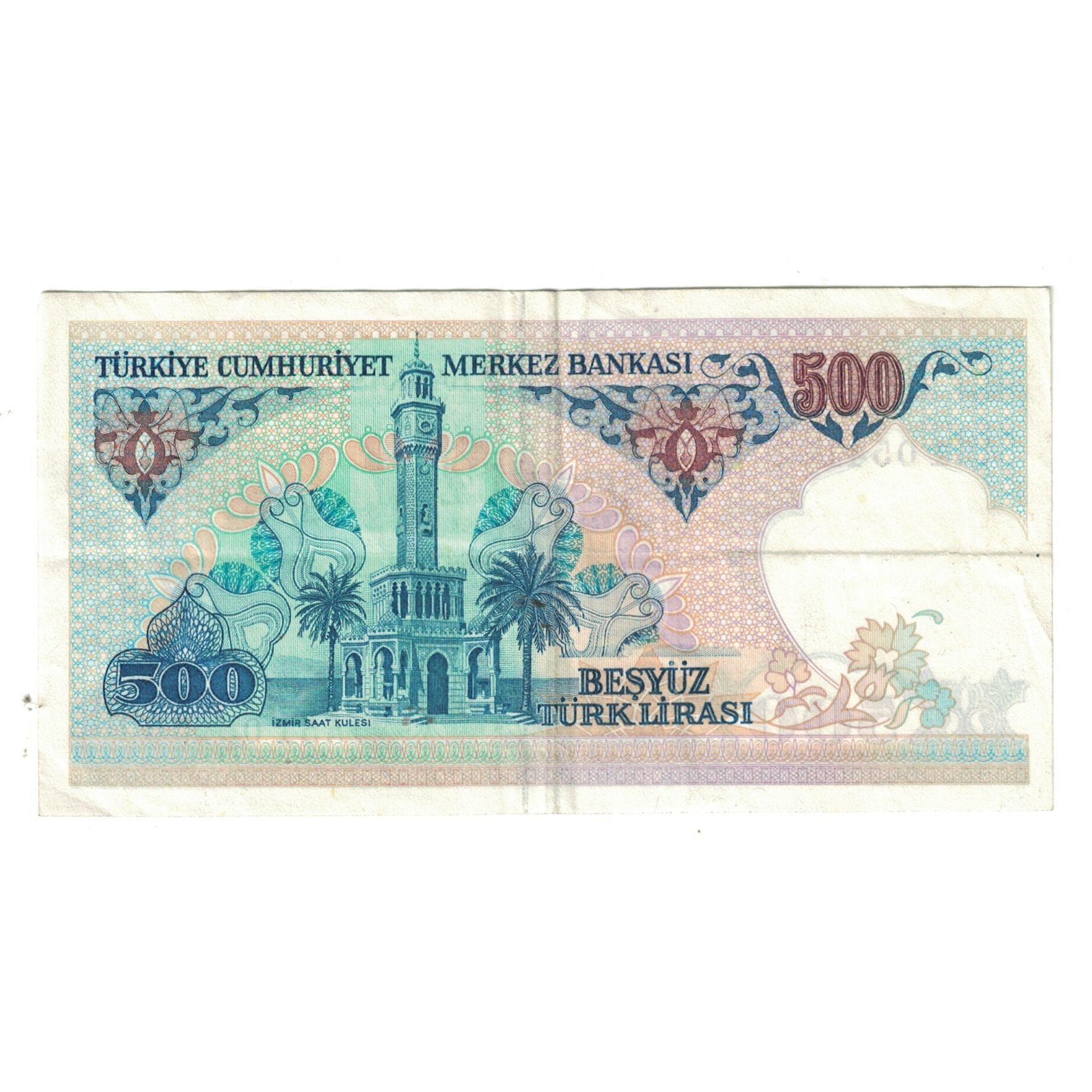 Billet, Turquie, 500 Lira, KM:195, TTB