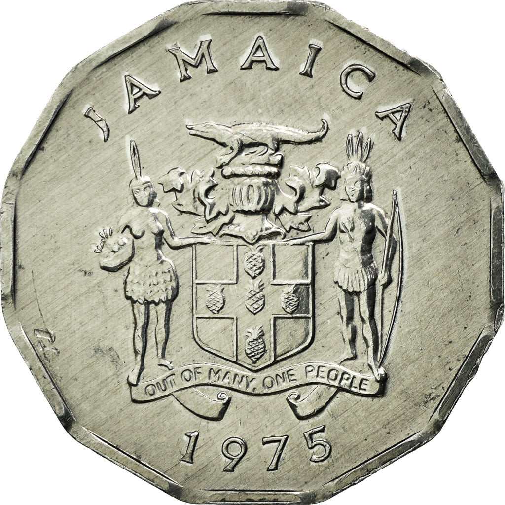 Coin, Jamaica, Elizabeth II, Cent, 1975, British Royal Mint, AU(55-58)