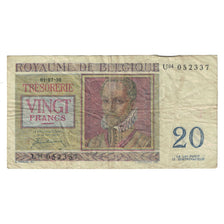 Banknote, Belgium, 20 Francs, 1950, 1950-07-01, KM:132a, VF(20-25)