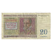 Banknote, Belgium, 20 Francs, 1950, 1950-07-01, KM:132a, VF(20-25)