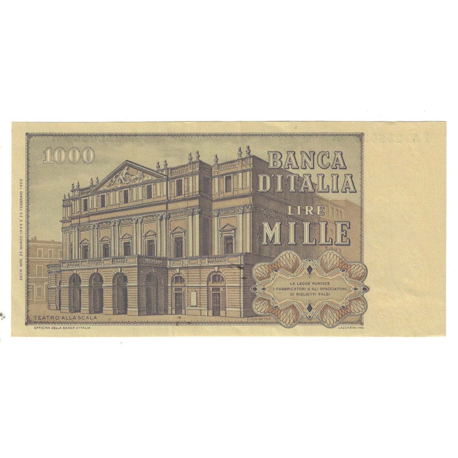 Banknote, Italy, 1000 Lire, KM:101g, EF(40-45)