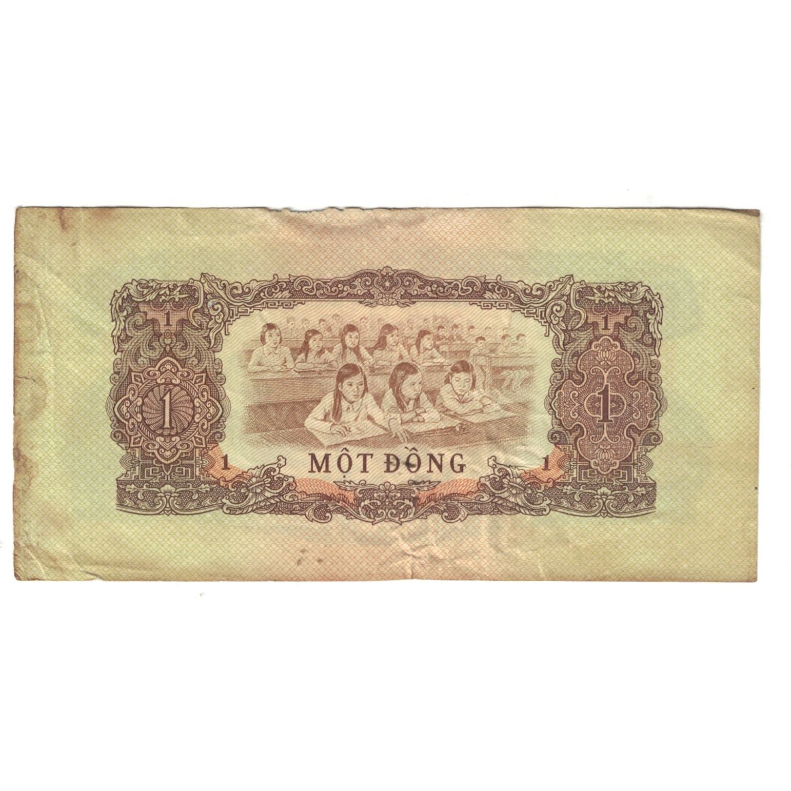 Banknote, Vietnam, 1 Dông, VF(20-25)