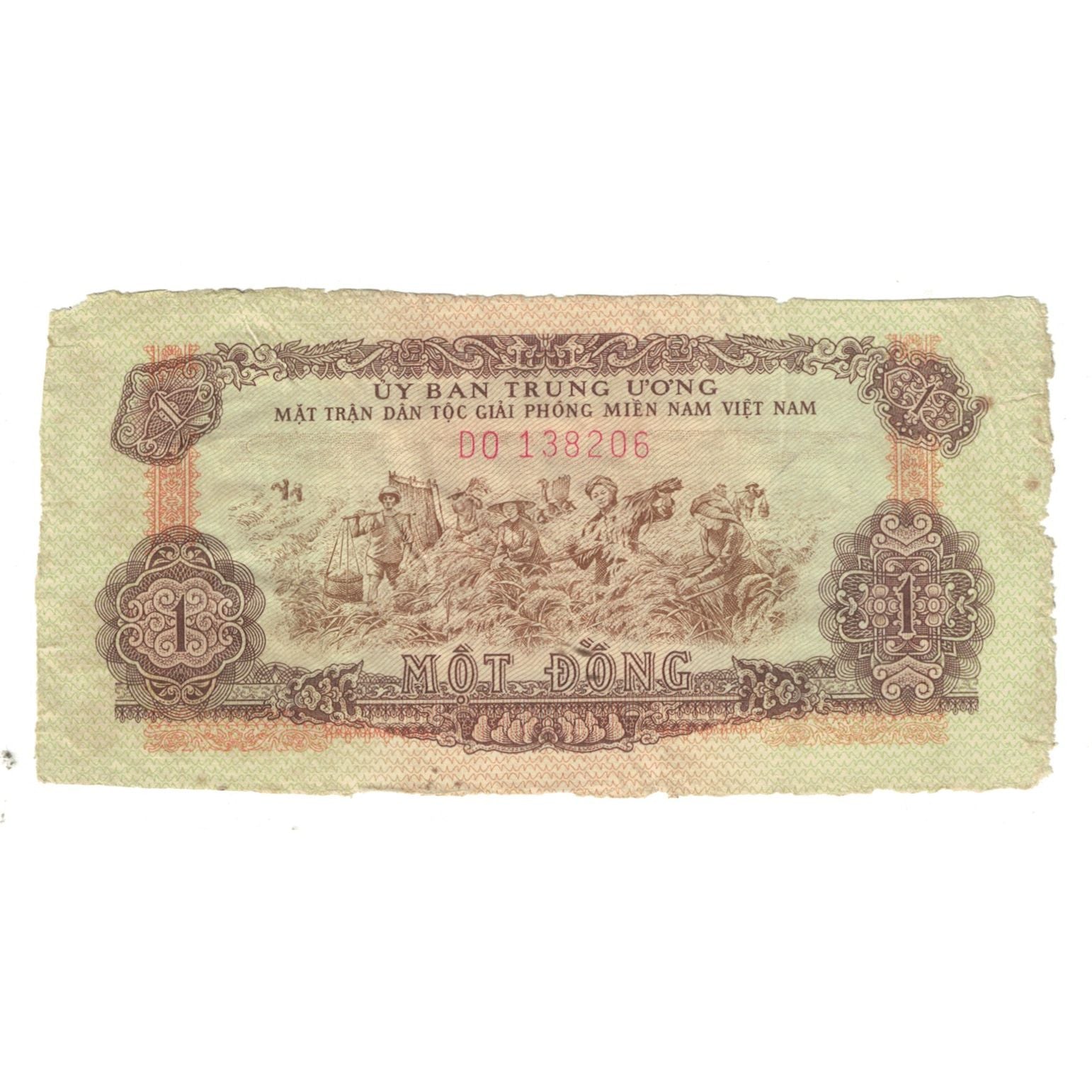 Billete, 1 Dông, Vietnam, BC