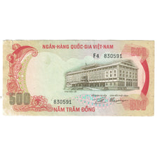Banknote, South Viet Nam, 500 D<ox>ng, KM:33a, VF(20-25)