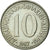 Moneda, Yugoslavia, 10 Dinara, 1987, MBC+, Cobre - níquel, KM:89