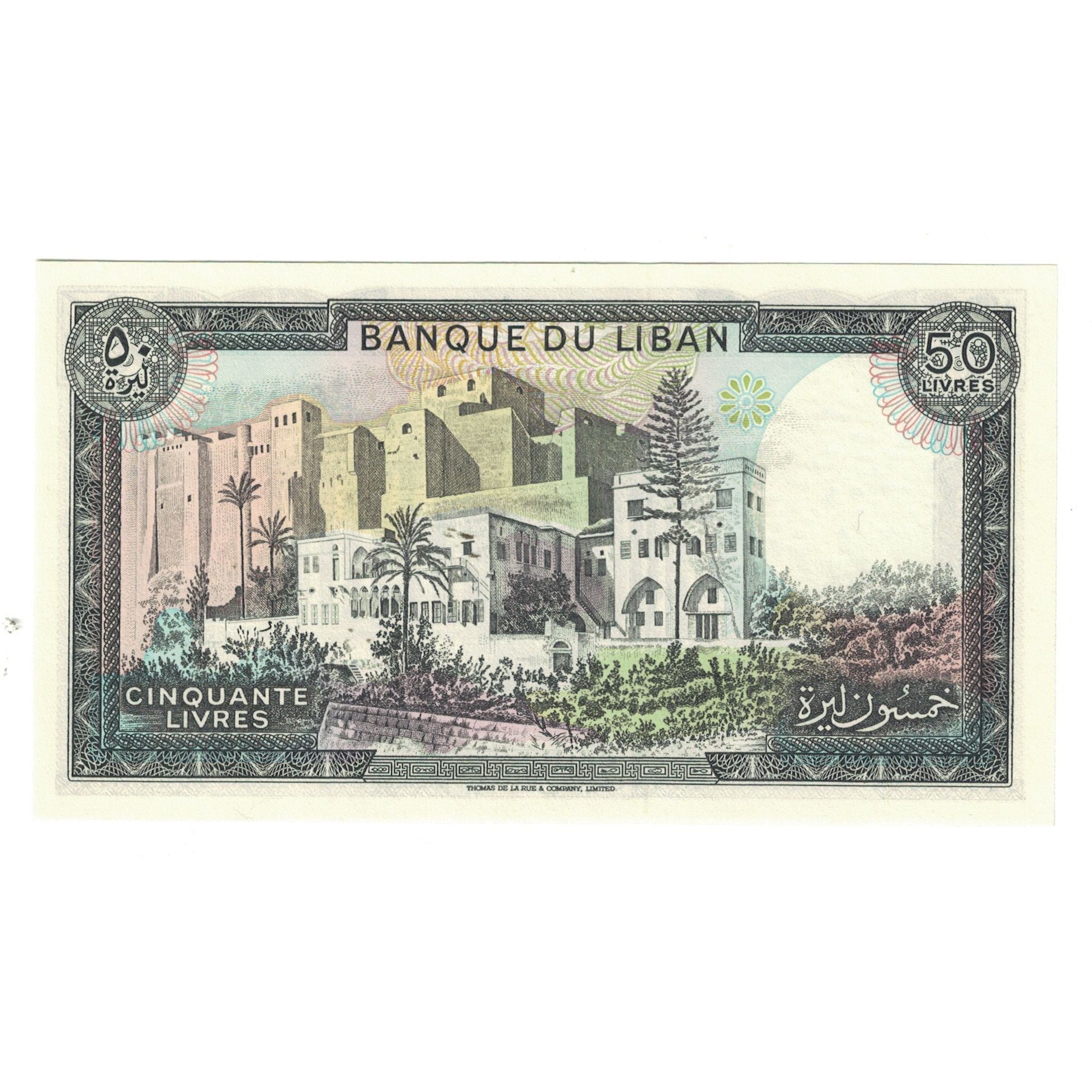 Banknote, Lebanon, 50 Livres, KM:65d, UNC(65-70)