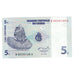 Geldschein, Congo Democratic Republic, 5 Centimes, 1997, 1997-11-01, KM:81a, UNZ
