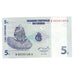 Biljet, Democratische Republiek Congo, 5 Centimes, 1997, 1997-11-01, KM:81a