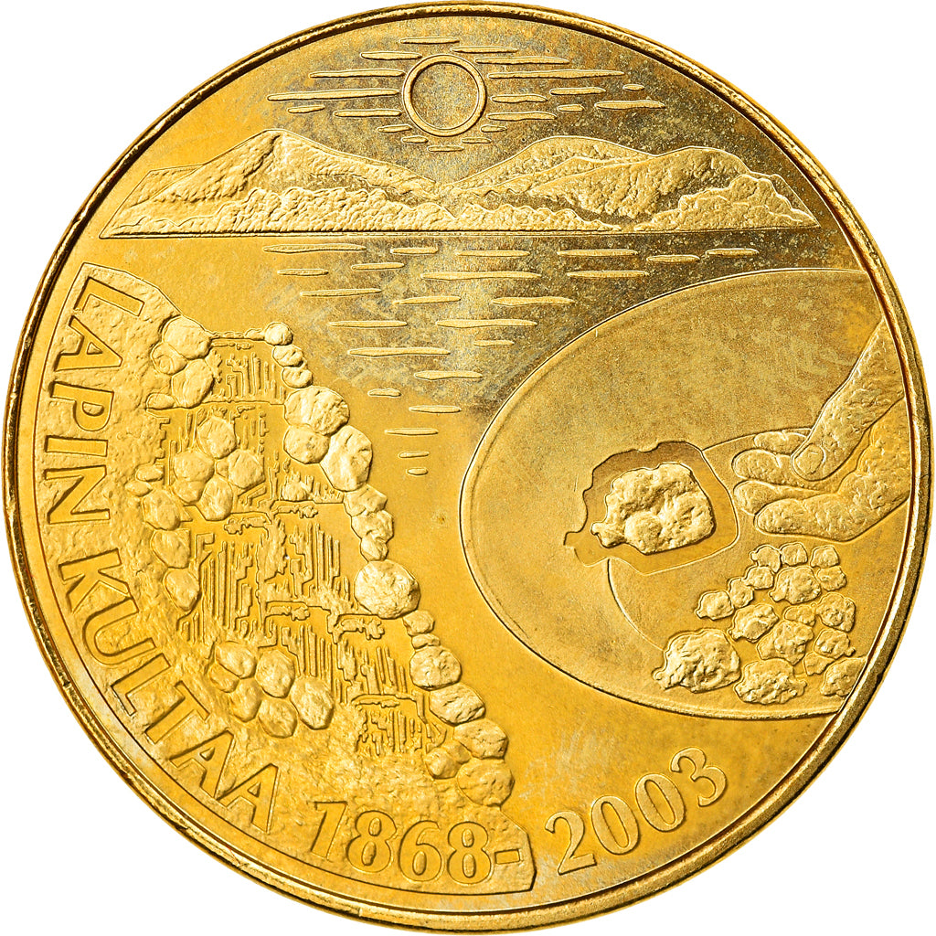 Finlande, Jeton, Rahapaja Oy, Lapin Kultaa, 2003, FDC, Copper Gilt