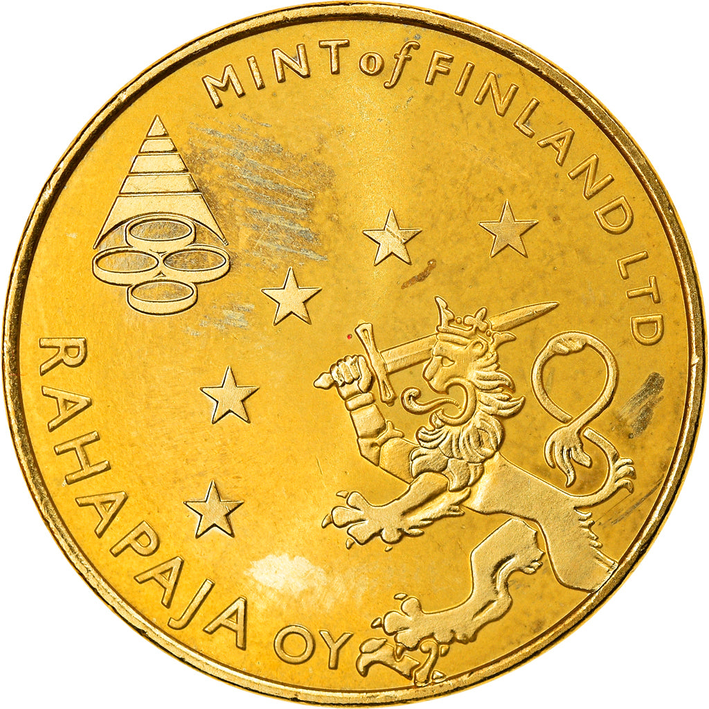 Finlande, Jeton, Rahapaja Oy, Lapin Kultaa, 2003, FDC, Copper Gilt